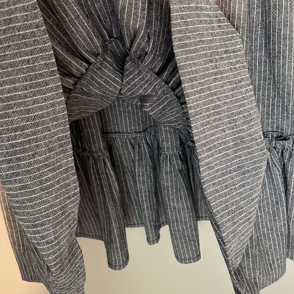 Women’s small midi pinstriped dress - like new - Picture 9 of 12